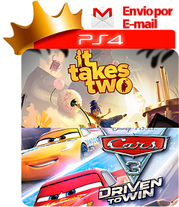 Its Take Two + Carros 3 PS4 mídia digital