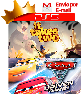 Its Take Two + Carros 3 PS5 mídia digital