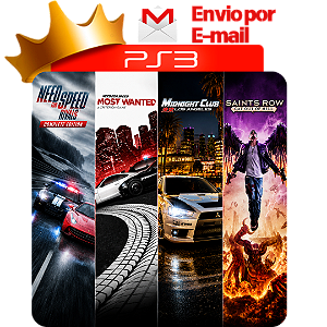 Need For Speed Rivals Complete Edition + Most Wanted + Midnight Club Los Angeles + Saints Row Gat Out Of Hell PS3 Digital