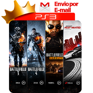 Battlefield 3 + Battlefield 4 + Battlefield Hardline + Need For Speed Most Wanted PS3 Digital