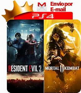 resident evil 2 remake + mortal kombat 11 PS4 Digital