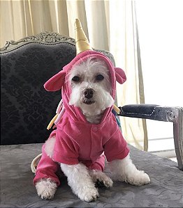 Pijama 4 patas unicórnio.
