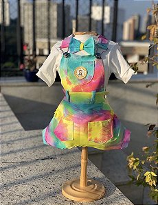 Jardineira Tie dye