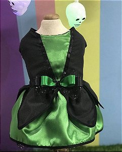 Vestido bruxinha verde