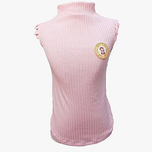 Regata canelada rosa
