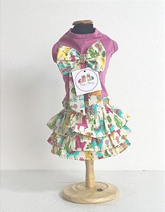 VESTIDO FITA LHAMA