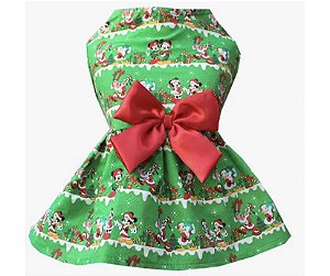 Vestido Natal Minnie Verde