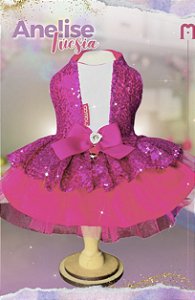 Vestido Anelise Doll Fuscia