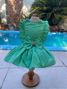 VESTIDO ARCO ÍRIS URSINHO VERDE