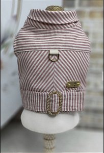 JAQUETA DELICATE LISTRA/LINHO