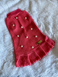 VESTIDO ZARA TRICÔ ROSA