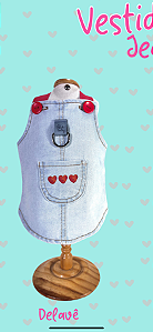 vestido jeans trapézio