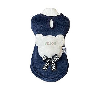 Capa Pelucia Urso Azul Marinho
