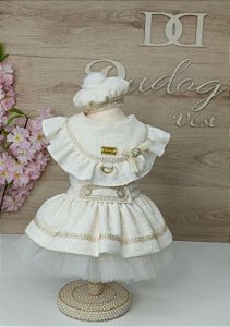 VESTIDO TWEED OFF WHITE