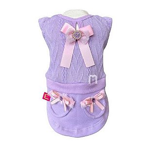 VESTIDO TRICÔ LILÁS