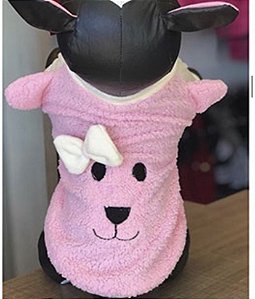 sueter urso rosa