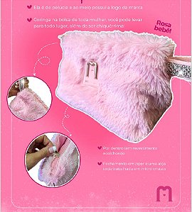 NECESSAIRE PELÚCIA ROSA