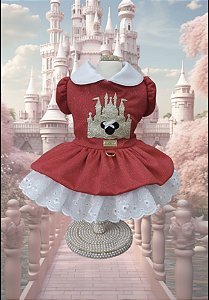 Vestido vermelho castelo