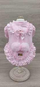 Moletom Pom Pom Rosa Bebê pré venda
