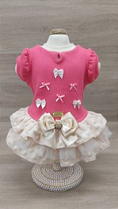 VESTIDO CORAL OFF BUBBLE Pré venda