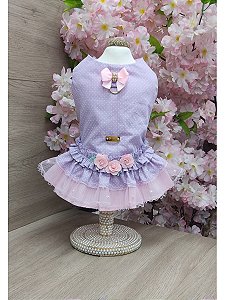 VESTIDO FLOWERS/POÁ LAVANDA
