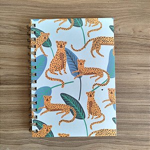 Caderno com Bloco de Notas - Leopardo