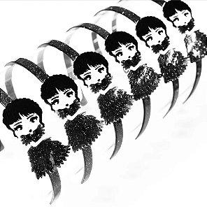 Tiara Acrílico - Coleção Wandinha