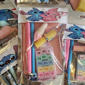 Kit Papelaria Fofa Stitch - 6 Itens