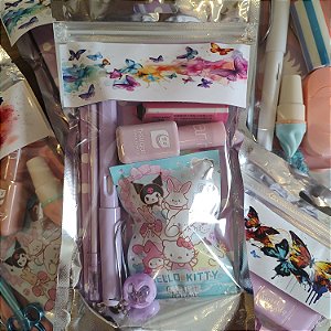 Kit Papelaria Fofa Borboletas - 6 Itens