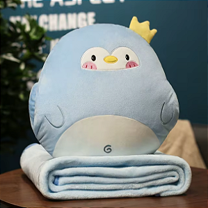 Pelúcia com Manta 3 em 1 - Coruja