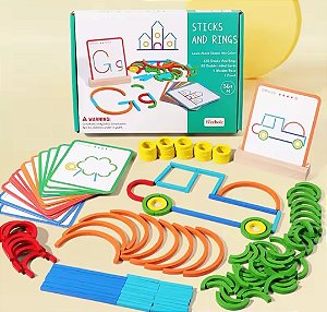 Brinquedo Educativo Montessori - Sticks