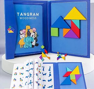 Brinquedo Educativo - Tangram Magnético