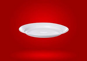 Prato Plastico Branco 15 Cm 10un Minaplast