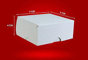 Caixa Papel Branco B-1  9x9x4cm