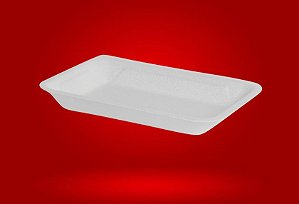 Bandeja Isopor Ff02 21x14,5x2,5cm 10un. Fibra