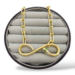 CHOCKER FOLHEADA COBRA