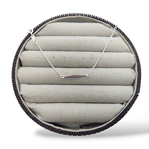 PULSEIRA PRATA PLAQUINHA INFANTIL GRUMET