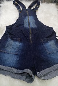 Macaquinho feminino jeans