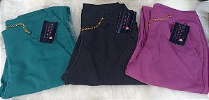 Calça Feminina malha Crepe Corrente