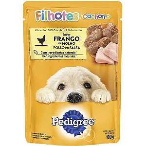 Ração Úmida Pedigree Sache Frango ao Molho para Cães Filhotes