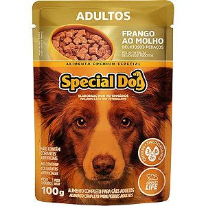 Ração Úmida Special Dog Sachê Frango para Cães Adultos 100g