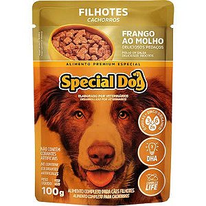 Ração Úmida Special Dog Sachê Frango para Cães Filhotes 100g