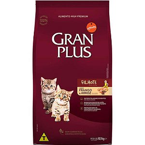 Ração GranPlus para Gatos Filhotes Sabor Frango e Arroz