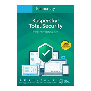 Kaspersky Antivírus Total Security 2022 Multidispositivos 1 PC - Digital para Download