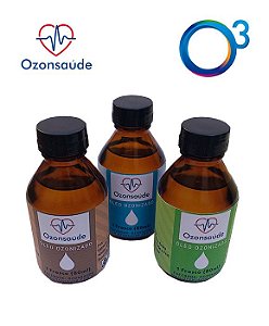 Combo 3 Óleos Ozonizado Extravirgem - 80ml Ozonsaúde