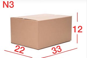 Caixa de Papelão N3 – 33x22x12