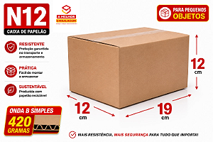 Caixa de Papelão N12 - 19X12X12