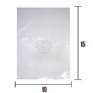 Saco Plástico de Polietileno - PEBD - 10X15
