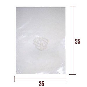 Saco Plástico de Polietileno - PEBD - 25X35