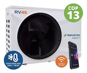 Trocador/Bomba de Calor iNDUSTEK para piscina  FULL INVERTER RV425 MONO 220V ATE 25 M3